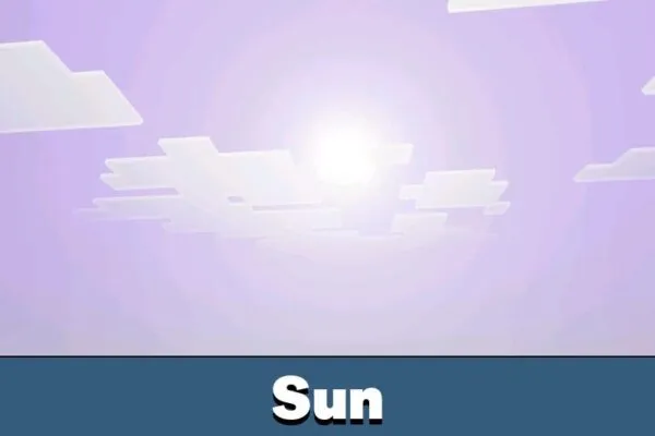 Sun from Tigrex Visual Shader for Minecraft PE