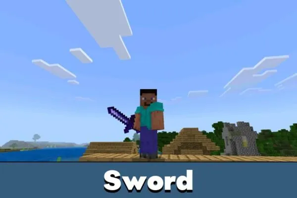 Sword from Excalibur Mod for Minecraft PE