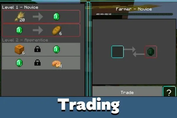 Trading from Neqs Clean UI Texture Pack for Minecraft PE