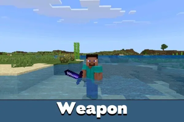 Weapon from Excalibur Mod for Minecraft PE