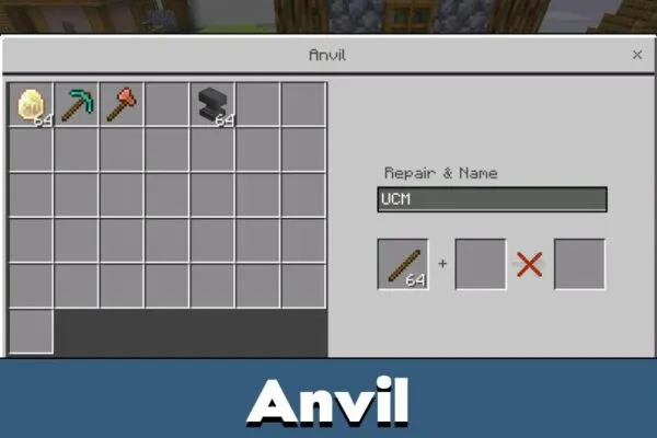 Anvil from Cheat Menu for Minecraft PE