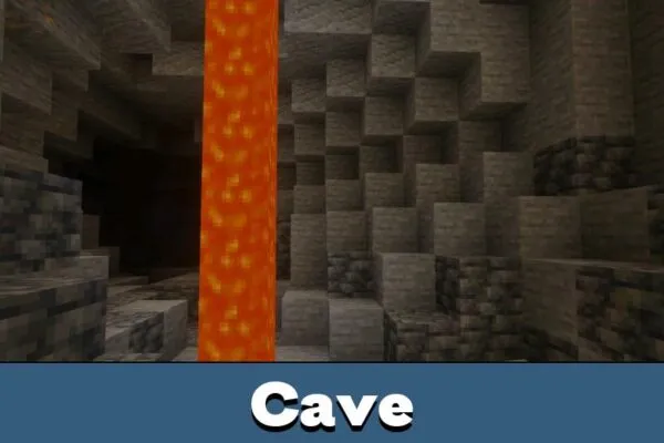 Cave from Newb Explementary Shader Minecraft PE