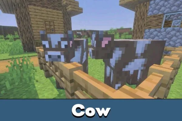 Cow from Newb Nightfall Shader Minecraft PE