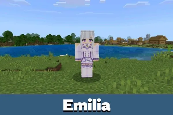 Emilia from Rezero Mod for Minecraft PE