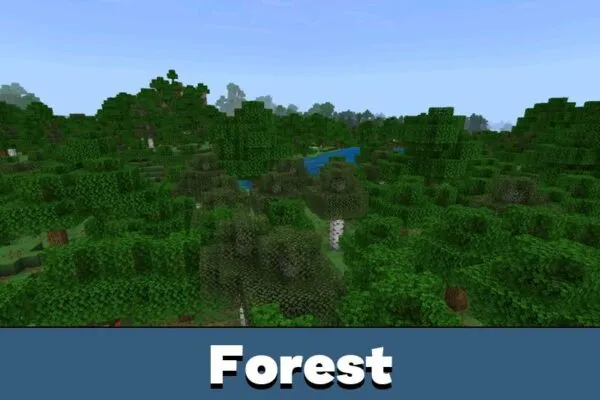 Forest from FPS Boost Texture Pack Minecraft PE