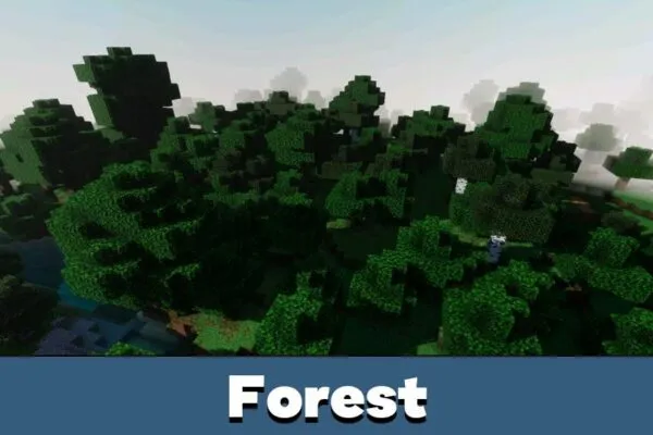 Forest from Gaster Visual Shader for Minecraft PE