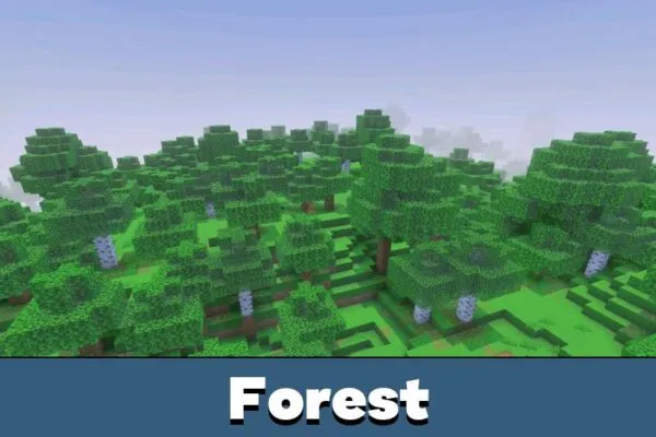 Forest from Gemini Ultra Boost Shader Minecraft PE