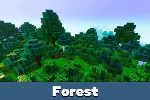 Forest from Lumenix Shader for Minecraft PE