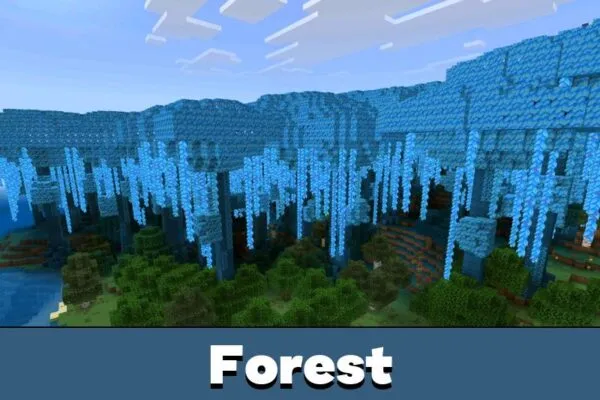 Forest from Twisted Lands Mod for Minecraft PE