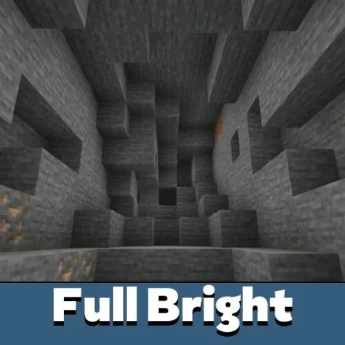 Full Bright Texture Pack for Minecraft PE