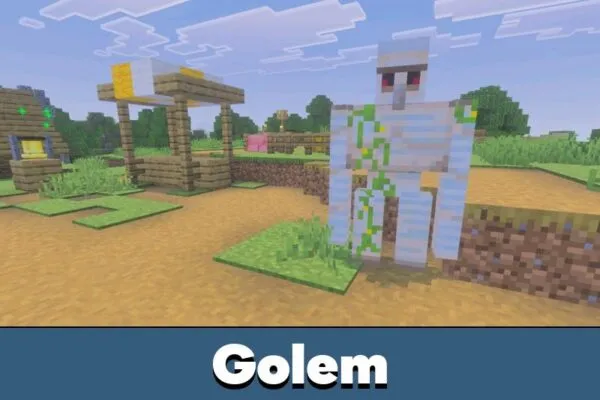 Golem from Continuum Shader Minecraft PE
