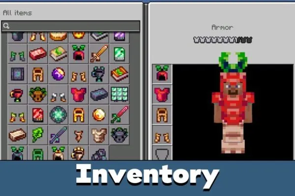 Inventory from Radishtopia Mod for Minecraft PE