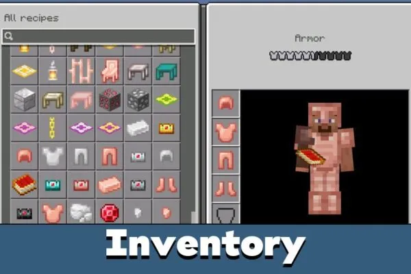 Inventory from Rich Mod for Minecraft PE