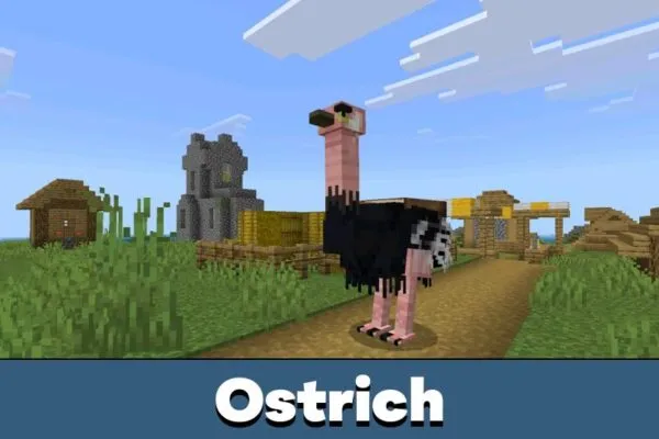 Ostrich from Twisted Lands Mod for Minecraft PE