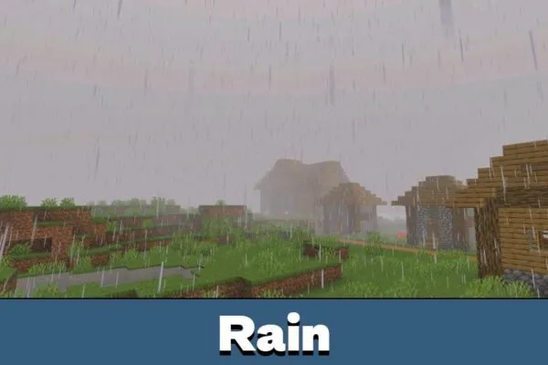 Rain from Newb X Blissful HDR Shader Minecraft PE