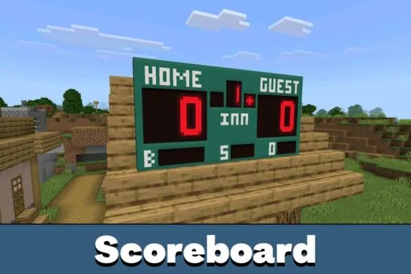 Scoreboard from MLB mod Minecraft PE