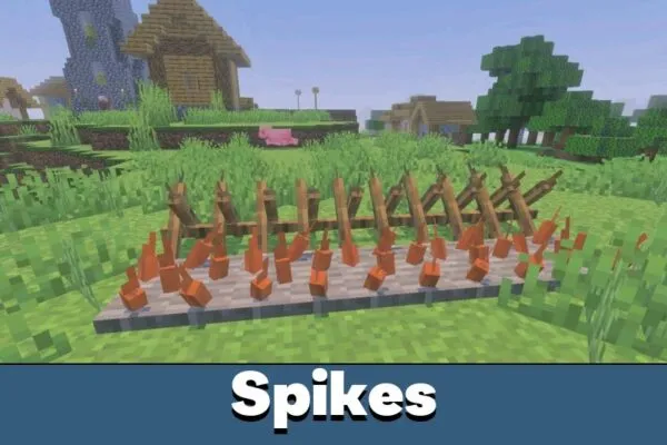 Spikes from Rise and Survive Mod for Minecraft PE