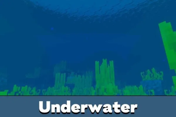Underwater from Newb x Flamingo Shader Minecraft PE