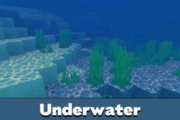 Underwater from Newb X Dawn Shader Minecraft PE
