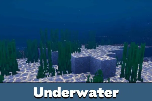 Underwater from Vibrant Visuals Extreme Shader for Minecraft PE