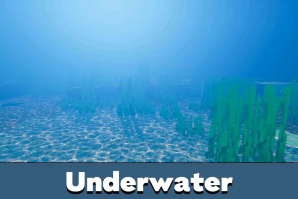 Underwater from Zyra Visuals Shader Minecraft PE