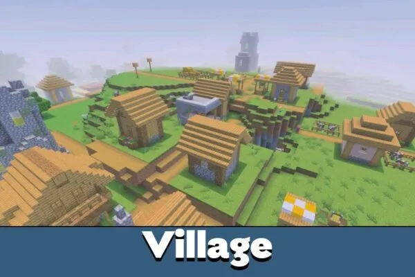 Village from AziFy Truly Default Shader Minecraft PE