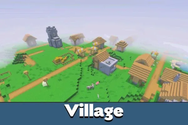 Village from Gemini Ultra Boost Shader Minecraft PE