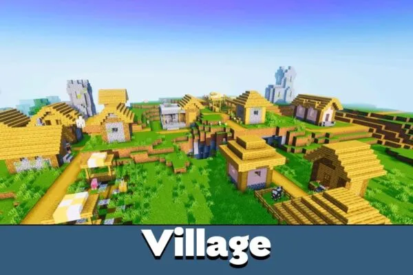 Village for Realism Visuals Shader Minecraft PE