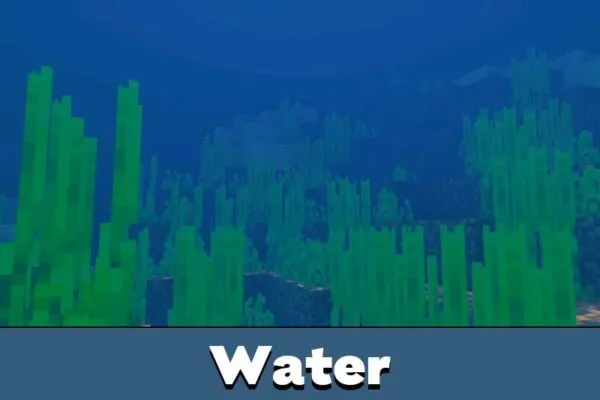 Water from Newb Explementary Shader Minecraft PE