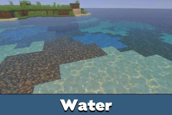 Water from Newb X Blissful HDR Shader Minecraft PE