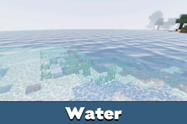 Water from Vibrant Visuals Extreme Shader for Minecraft PE