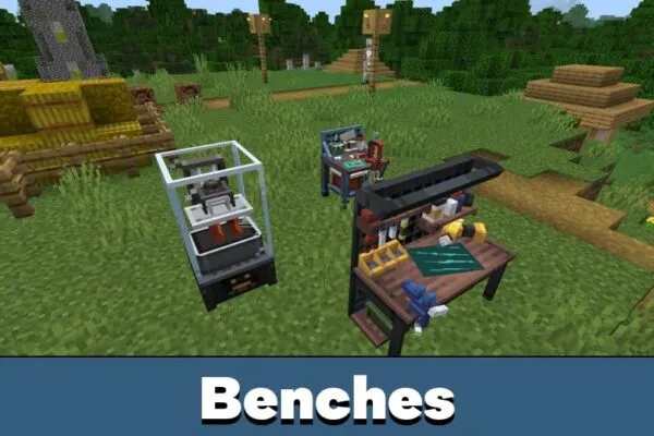 Benches from TACZ Mod for Minecraft PE