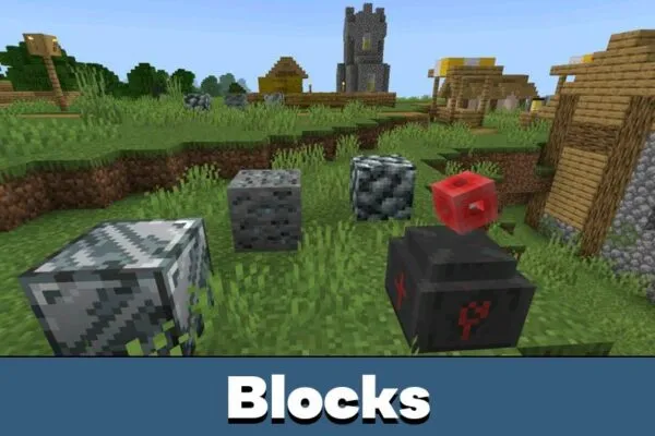 Blocks from Evil Hunter Mod for Minecraft PE