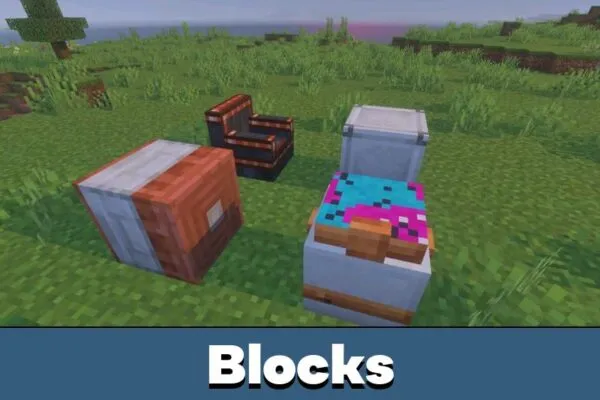 Blocks from Physics Glue Create Mod for Minecraft PE