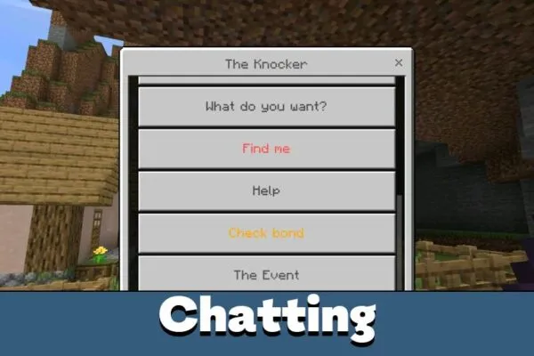 Chatting from The Obsessed Mod for Minecraft PE