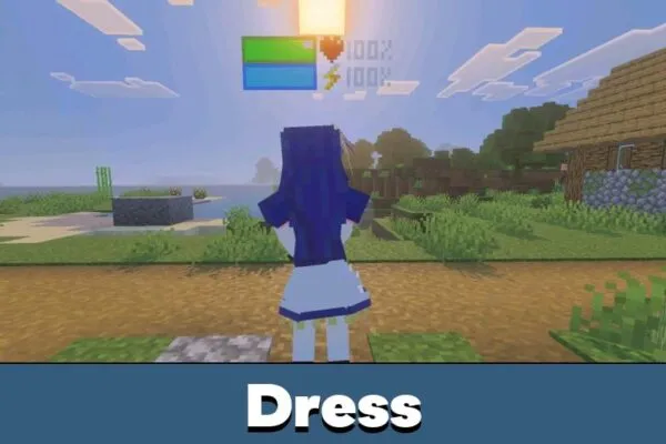 Dress from How Many Maids Mod for Minecraft PE