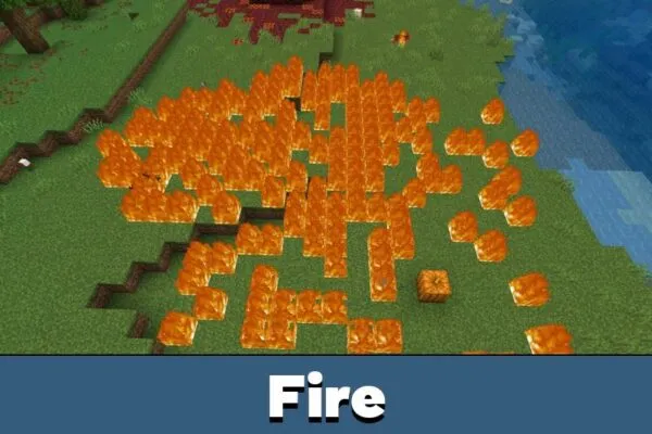 Fire from Pyro Mage Mod for Minecraft PE