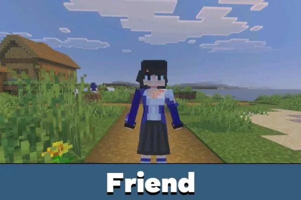 Friend from How Many Maids Mod for Minecraft PE