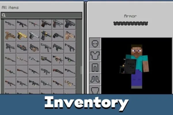 Inventory from TACZ Mod for Minecraft PE