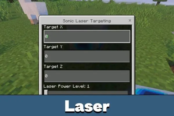 Laser from Physics Glue Create Mod for Minecraft PE