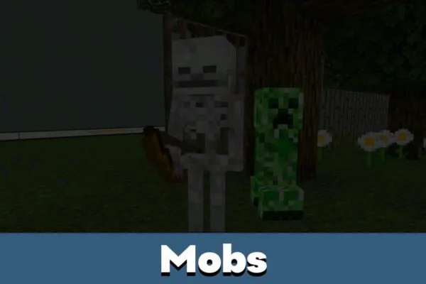 Mobs from Midnight Cabin Horror Map for Minecraft PE