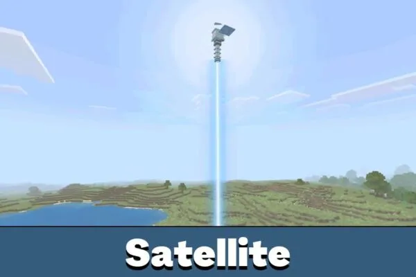 Satellite from Orbital Railgun Mod for Minecraft Bedrock