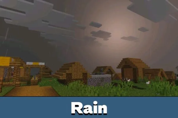 Rain from Dreamy Visuals Shader for Minecraft PE