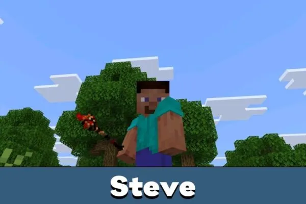 Steve from Pyro Mage Mod for Minecraft PE