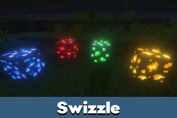 Swizzle from Glowing Ores Texture Pack for Minecraft Bedrock