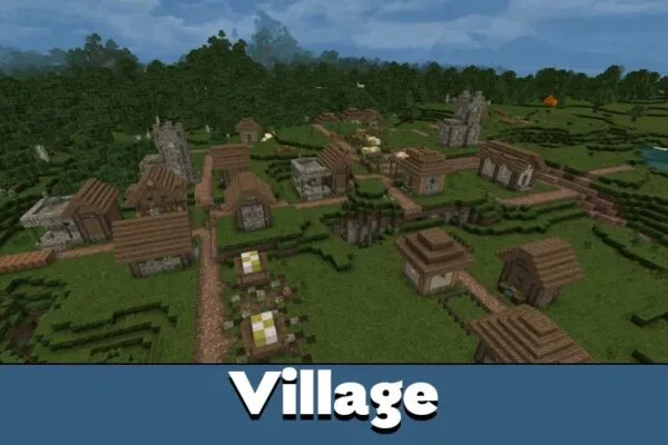 Village from Conquest Texture Pack for Minecraft PE