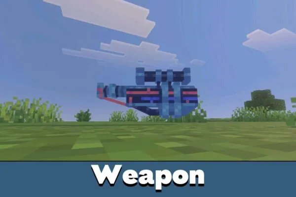Weapon from Orbital Railgun Mod for Minecraft PE