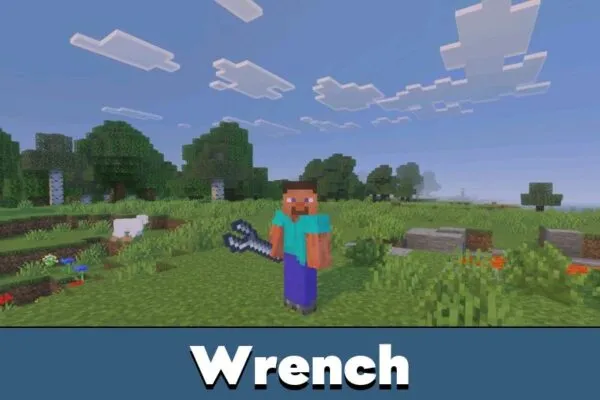 Wrench from Physics Glue Create Mod for Minecraft PE
