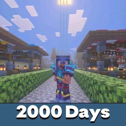 2000 Days Hardcore Survival Map for Minecraft PE