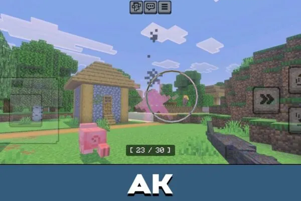 AK from Havoc Guns Mod for Minecraft PE